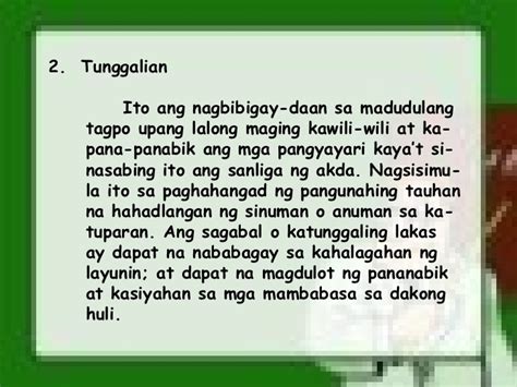 tunggalian meaning in tagalog