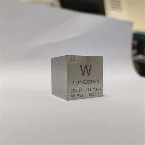 Tungsten Cube 1 Inch Weight