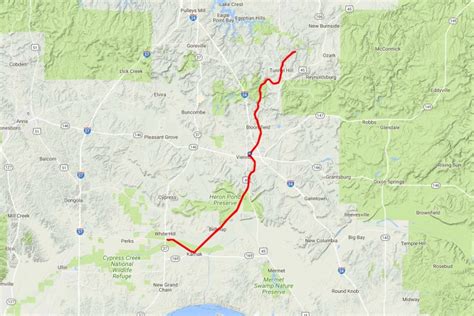 Tunnel Hill 100 Course Map