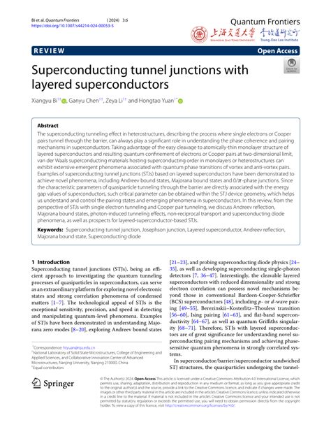 Tunnel Junction Superconductors