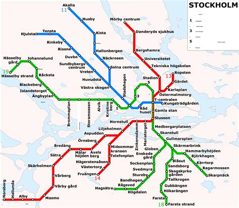 Metro Map Pictures Stockholm Tunnelbana Map Pictures