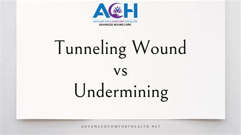 Tunneling Vs Undermining Wound