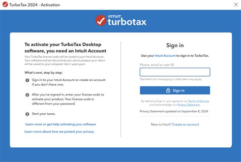 TurboTax Free Edition 2024 Code Activation Error