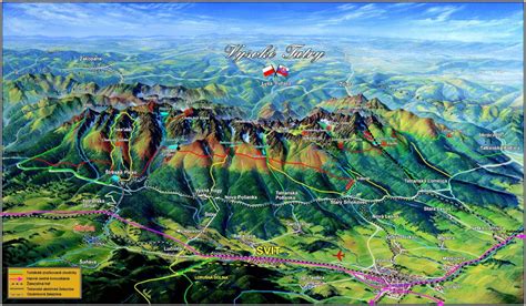 turistická mapa vysoké tatry