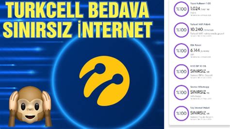 turkcell' sınırsız internet cep