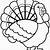 turkey clipart coloring page