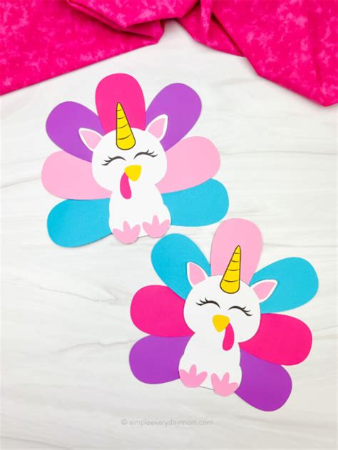 Let's Make a Unicorn STEAM Turkey Disguise Project Actually children