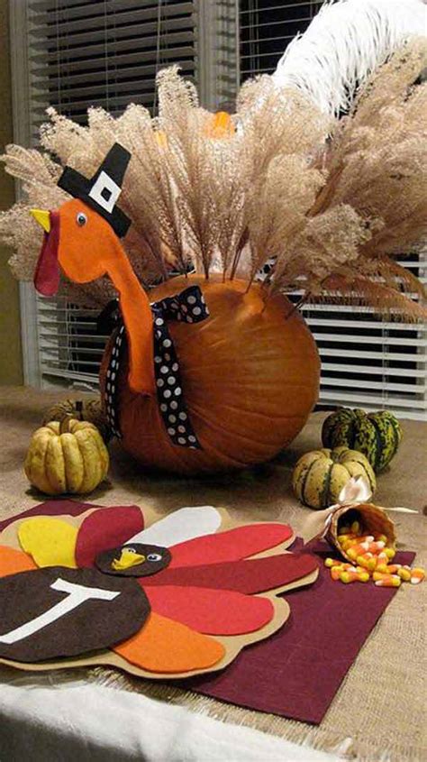 TurkeyInspired Decorations and Crafts For Thanksgiving Home Amazing