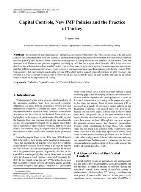 Turkey Capital Controls