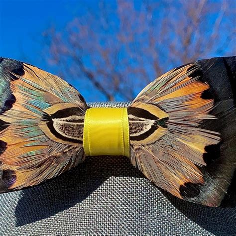 turkey feather bow tie