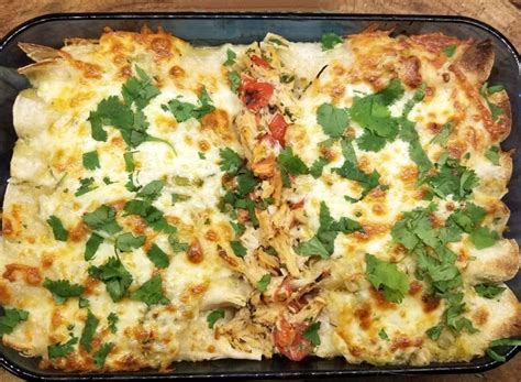 Turkey Tomatillo Enchiladas
