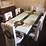 BRAND NEW EXTANDABLE TURKISH DINING TABLE WITH LEATHER CHAIRS in