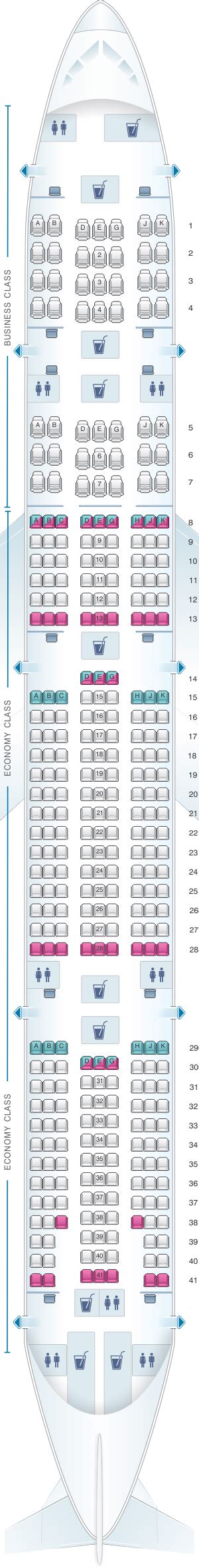 turkish airlines map of seats