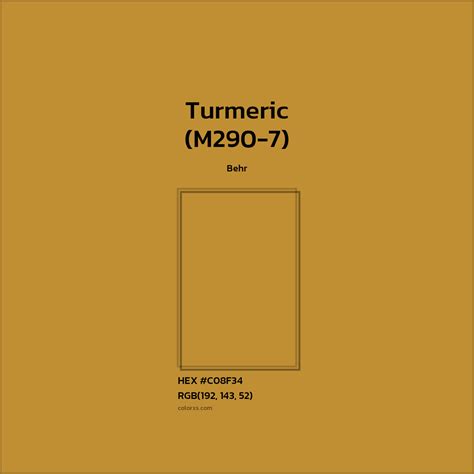 Turmeric Color Hex Value