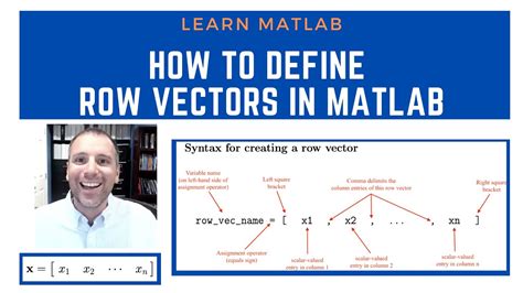 turn a row vector into a column vector matlab