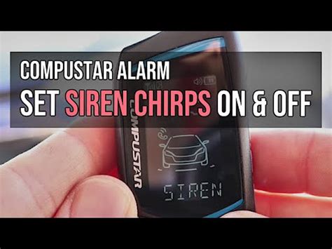 Turn Off Compustar Alarm
