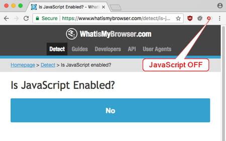 turn off javascript chrome extension