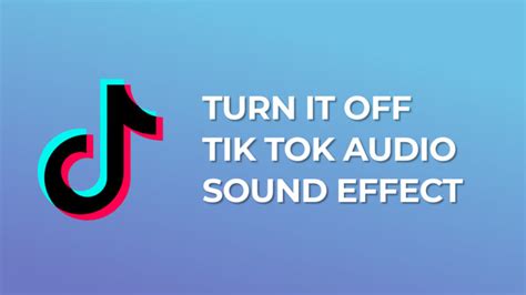 Can You Turn Sound Off On Tiktok?