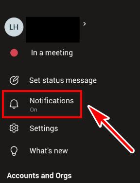 turn off teams notifications on android auto