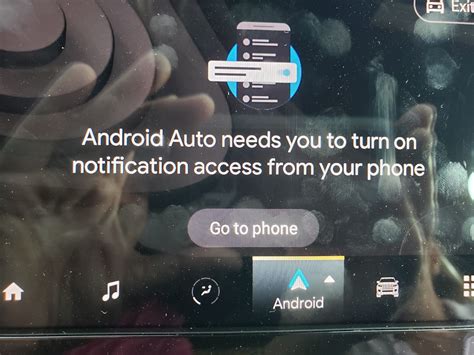turn on notification access android auto