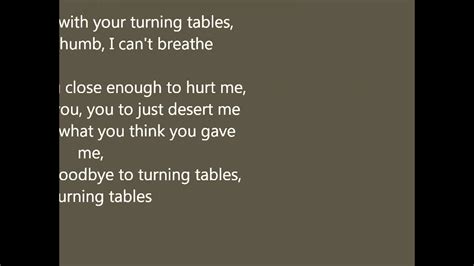 Turning Tables Adele Lyrics Meaning