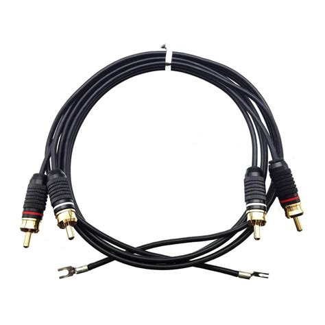turntable rca cable with ground