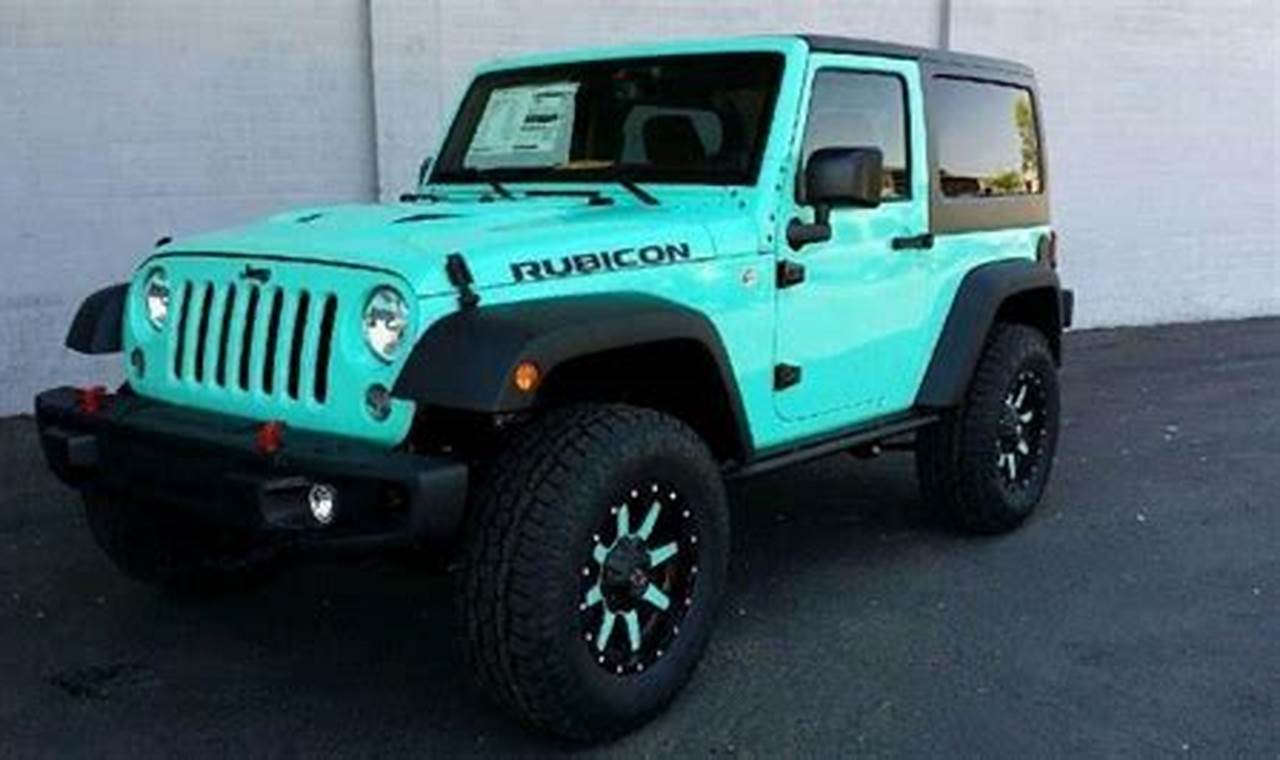turquoise jeep for sale