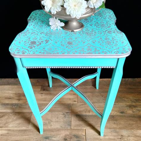 Turquoise Accent Table For Bedroom