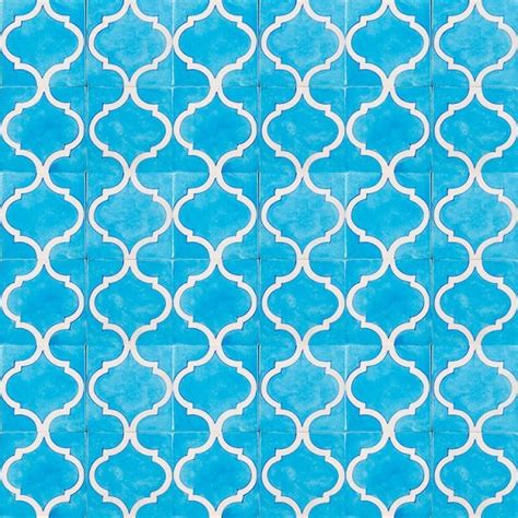 turquoise arabesque tile