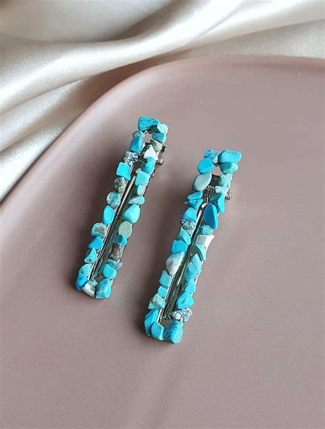 Turquoise Barrettes