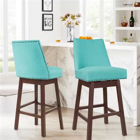 Turquoise Breakfast Bar Stools