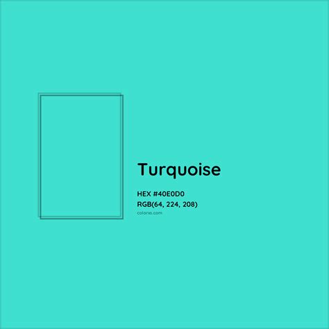 turquoise color code excel