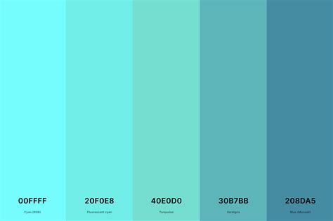 turquoise color code in word