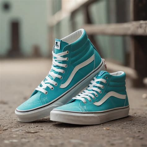 Turquoise High Top Vans