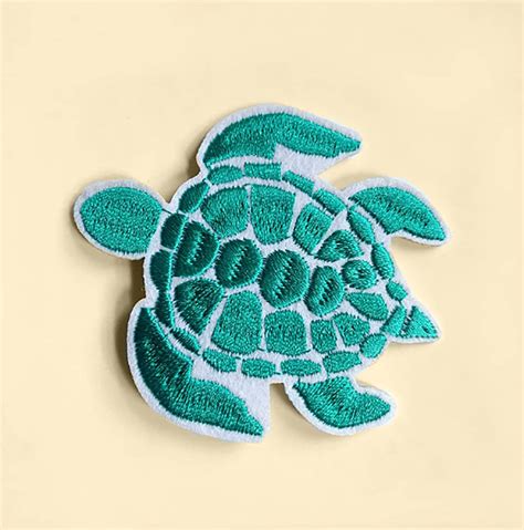 turtle iron on patch
