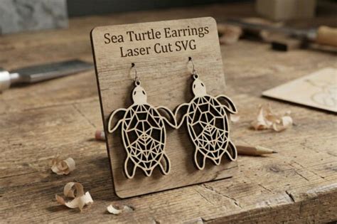 Download turtle-earrings-template SVG