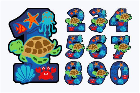 Download turtle-numbers SVG