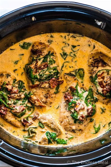 tuscan chicken crockpot recipe