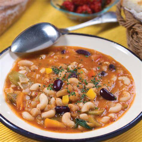 Tuscan Summer Minestrone with SunDried Tomato Pesto. Half Baked Harvest