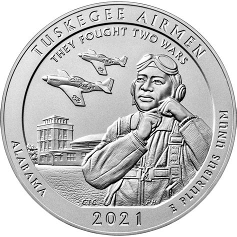 tuskegee airmen 5 oz silver coin