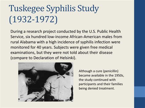 tuskegee experiment ethical issues