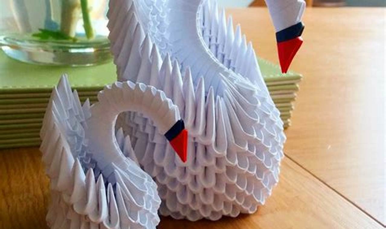 tutorial para hacer un cisne en origami