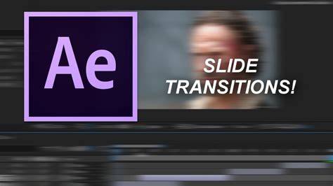 tutorial after effects slide transitions