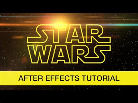 tutorial after effects star wars