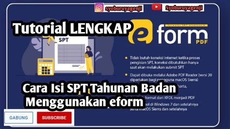 tutorial eform badan