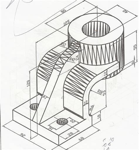 tutorial 14 3D Engineering Drawing 3 (AUTO CAD.. ) GrabCAD Tutorials