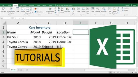 tutorial for microsoft excel