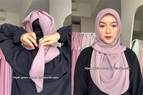 tutorial hijab menutup dada