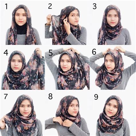 tutorial hijab segi empat bahasa inggris
