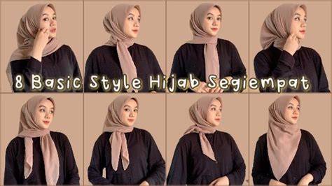tutorial hijab segi empat hari raya